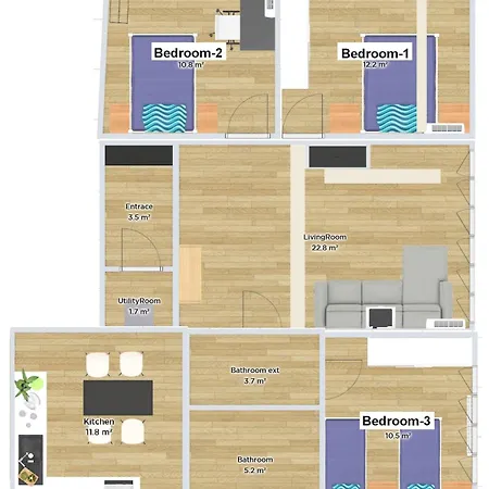 4 Bedroom Flat With Terrace And Hot Tub In Historic Appartement *